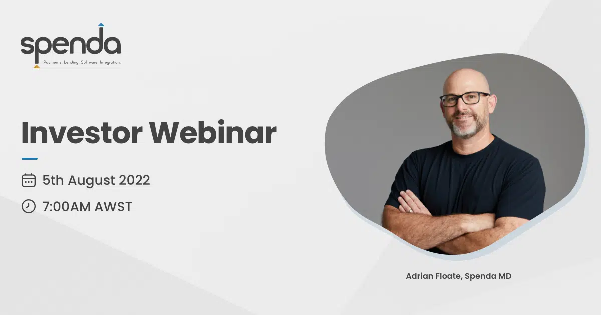 Watch: Spenda Investor Webinar – 5 August 2022